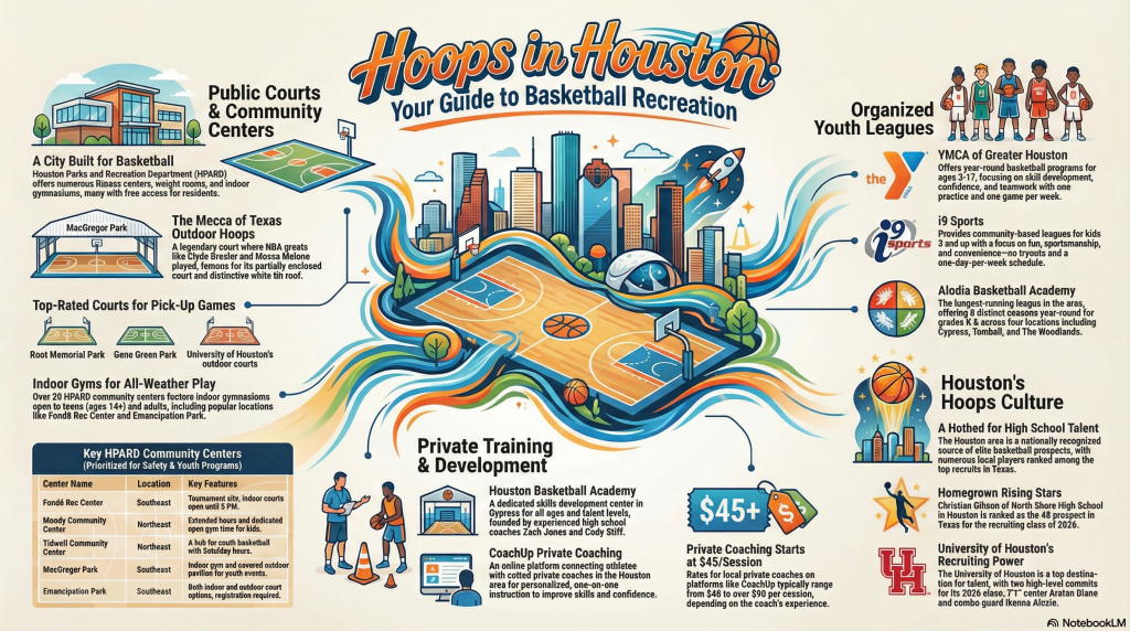 Houston Texas Basketball Path